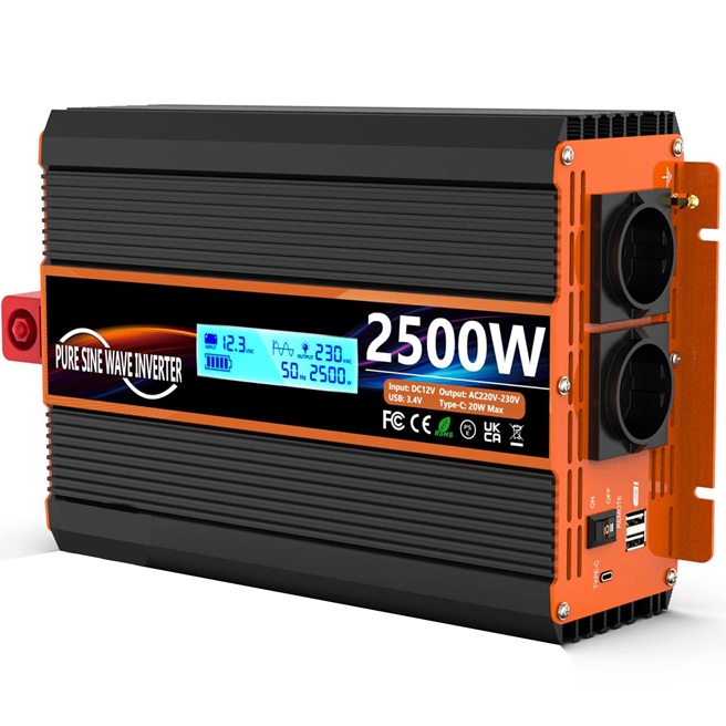 2500W Spannungswandler mit Fernbedienung GER