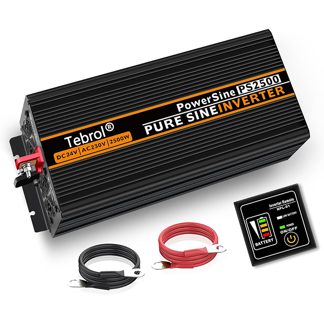 2500W Onduleur à Onde sinusoïdale Pure 24V FRA