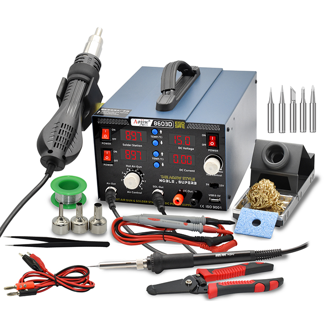 853D Hot Air Soldering Iron Station  USA